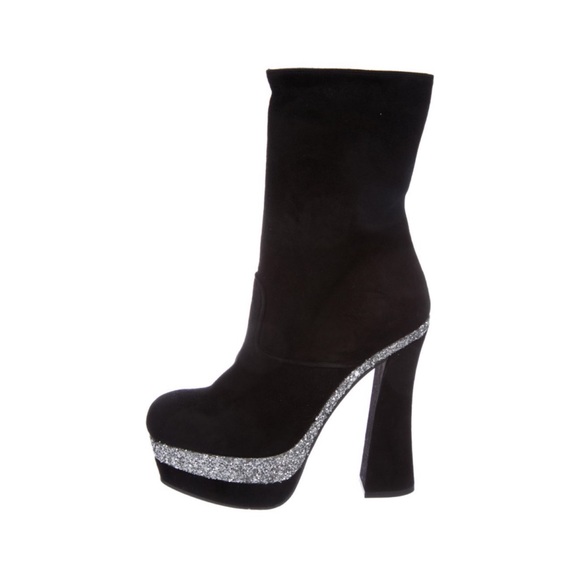 FUNKY 70s-INSPIRED MIU MIU SUEDE PLATFORM BOOTS!⚡️ - Picture 3 of 4